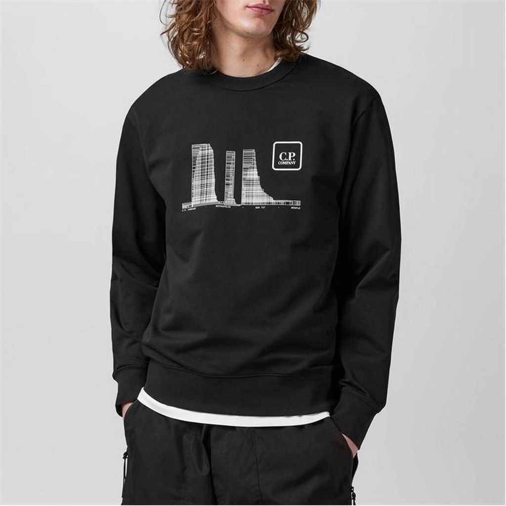 CP Company Sweatshirts - Crew Neck - Black